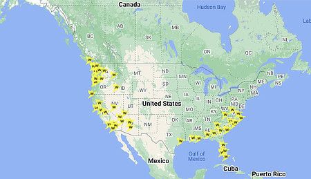 Interactive Hummingbird Overwinter and Year-Round Sightings Map for 2023
