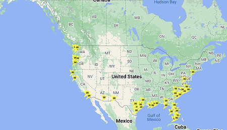 Interactive Hummingbird Overwinter and Year-Round Sightings Map for 2025