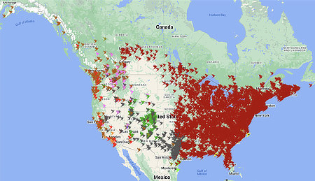 Interactive Hummingbird Spring Migration Map for 2020