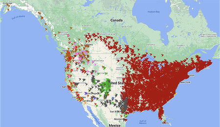 Interactive Hummingbird Spring Migration Map for 2022