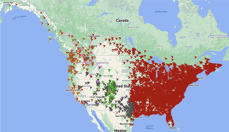 Interactive Hummingbird Spring Migration Map for 2023