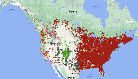 Interactive Hummingbird Spring Migration Map for 2025