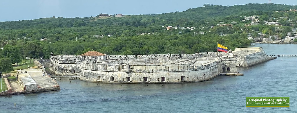 Castle of San Luis de Bocachica near the harbor in Cartagena, Colombia